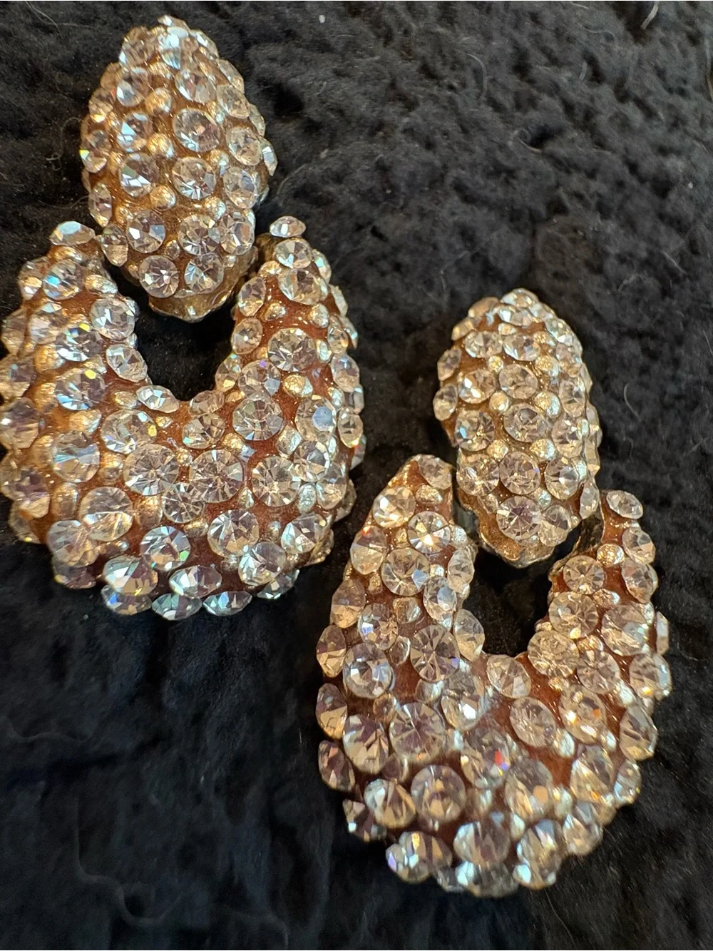 Crystal Clar Pave Erika Courtney Clip-Statement Earrings